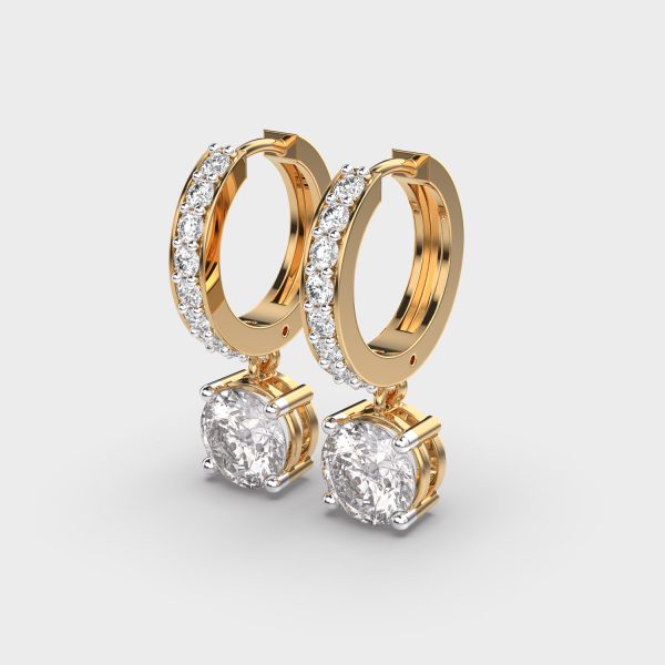 Chic Glam Padma Cut Diamond Earrings