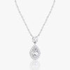 Pear & Round Lab Grown Diamond Drop Pendant