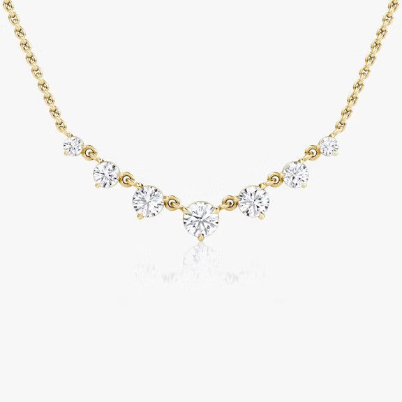 Seven Star Round Lab Diamond Pendant