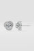 2 ct Solitaire Swirl Halo Earring