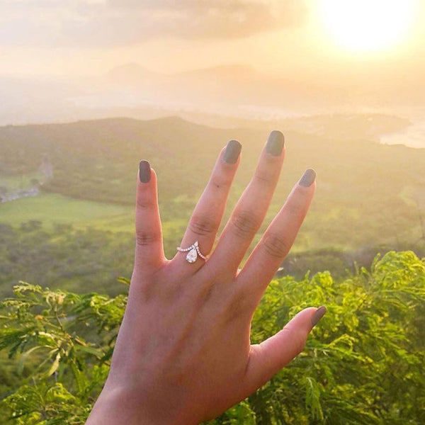 Venessa Pear Lab Grown Diamond Engagement Ring