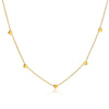 MINI HEARTS NECKLACE - 18K GOLD-PLATED