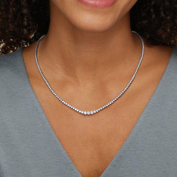 Mellisa Round Lab Grown Diamond Necklace