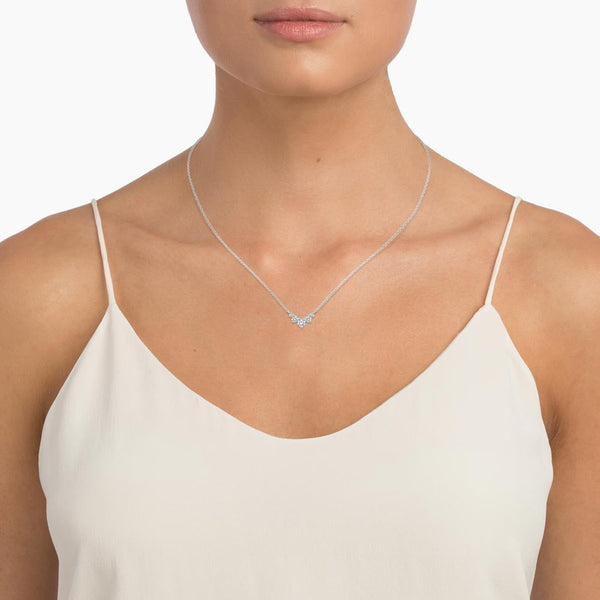 Penta V Diamond Necklace