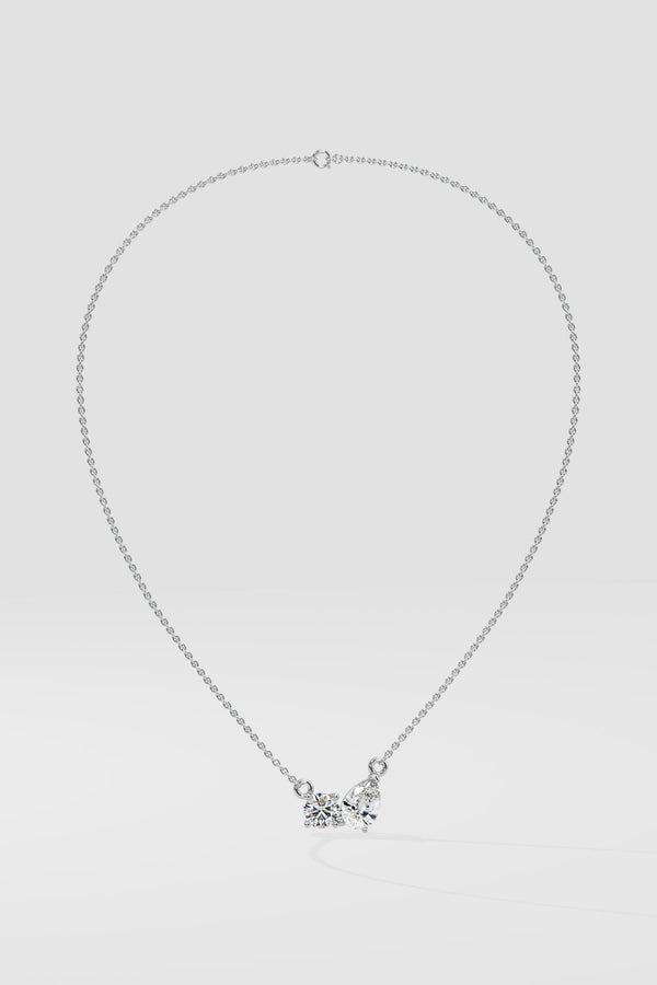 Double Diamond Duo Necklace