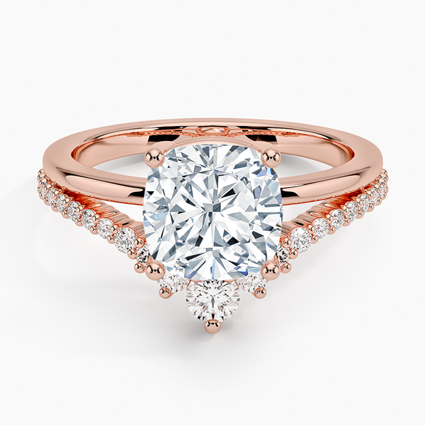 Asma Cushion Lab Grown Diamond Engagement Ring