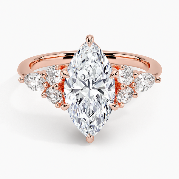 Nazia Marquise Lab Diamond Engagement Ring