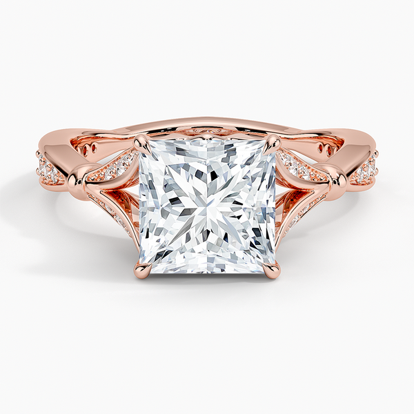 Petunia Princess Lab Diamond Engagement Ring
