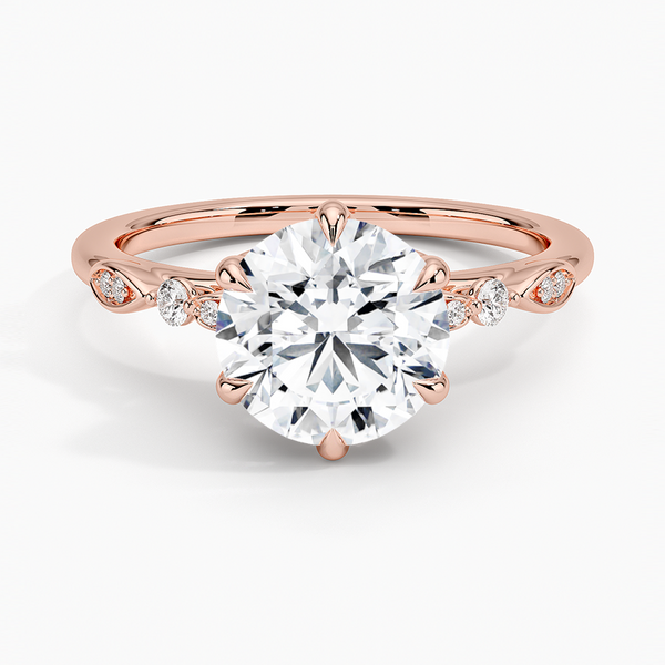 Rachel Round Lab Grown Diamond Engagement Ring