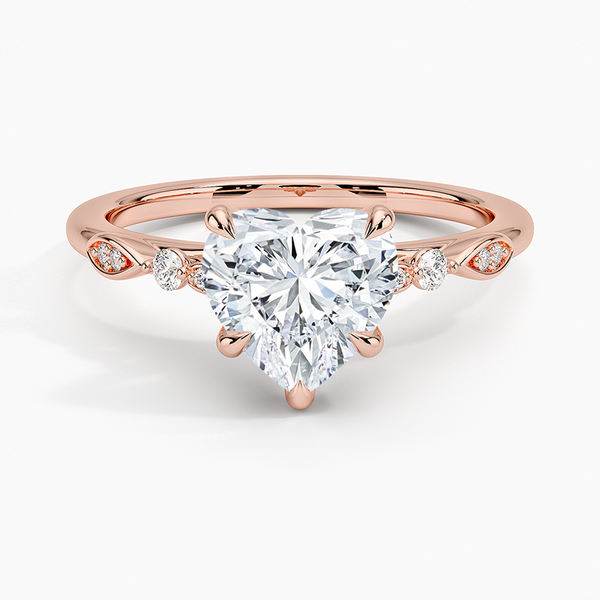 Rachel Heart Lab Grown Diamond Engagement Ring