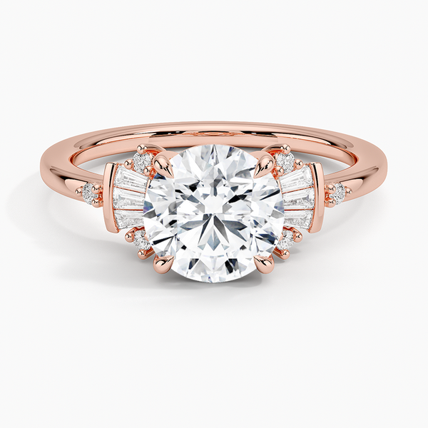 Sunshine Round Lab Grown Diamond Engagement Ring