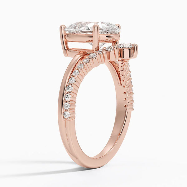 Asma Pear Lab Grown Diamond Engagement Ring