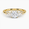 Trifecta Cushion Lab Grown Diamond Engagement Ring