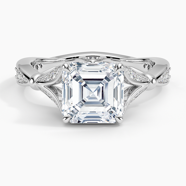 Petunia Asscher Lab Diamond Engagement Ring