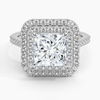 Double Halo Princess Lab Grown Diamond Engagement Ring