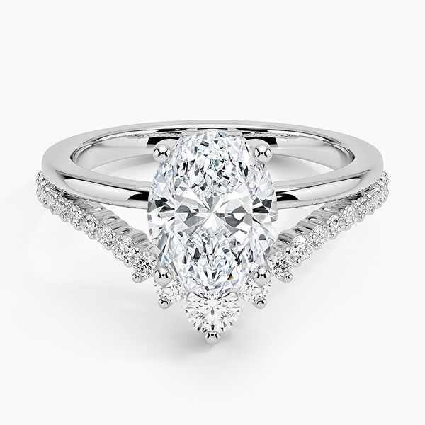 Asma Oval Lab Grown Diamond Engagement Ring