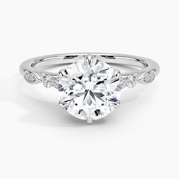 Rachel Round Lab Grown Diamond Engagement Ring