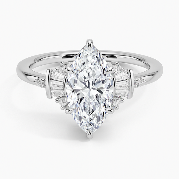 Sunshine Marquise Lab Grown Diamond Engagement Ring
