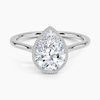 Mahi Bezel Pear Lab Grown Diamond Engagement Ring