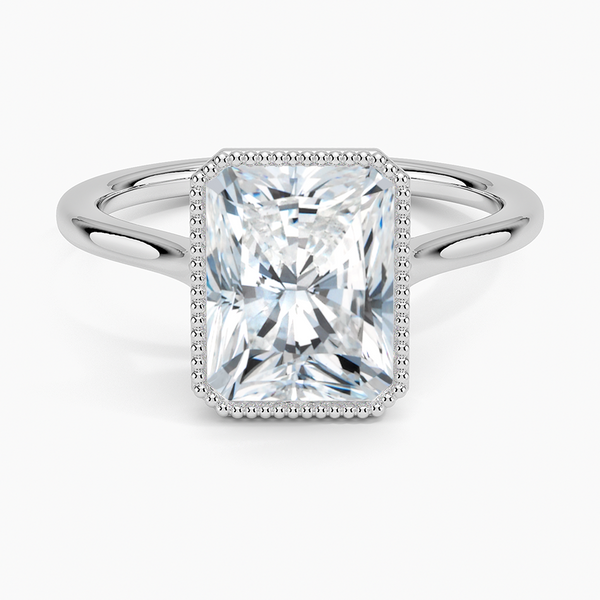 Mahi Bezel Radiant Lab grown Diamond Engagement Ring