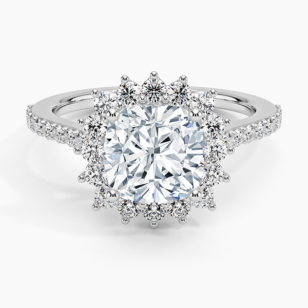 Sun Cushion Lab Grown Diamond Engagement Ring