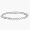 Bezel Round Lab Grown Diamond Tennis Bracelet