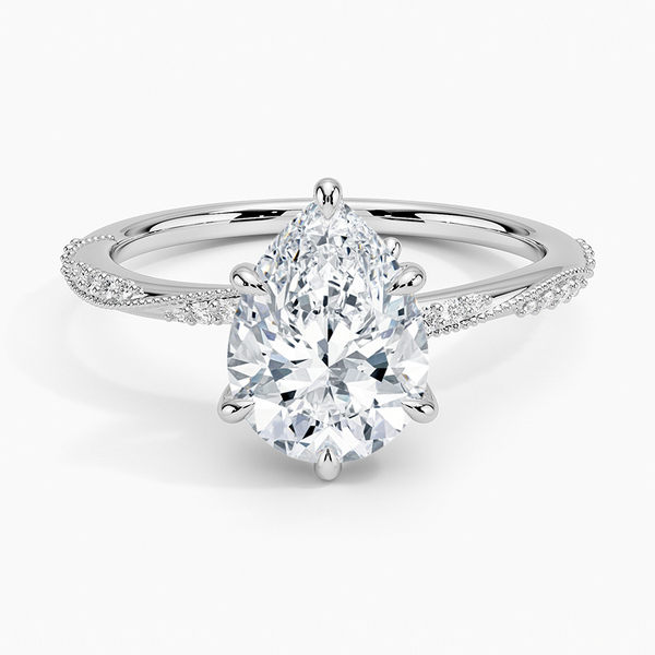 Tyra Pear Lab Grown Diamond Ring