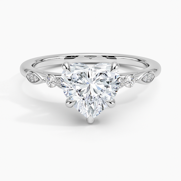 Rachel Heart Lab Grown Diamond Engagement Ring