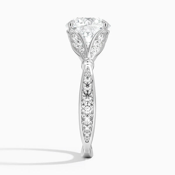 Petunia Round Lab Diamond Engagement Ring