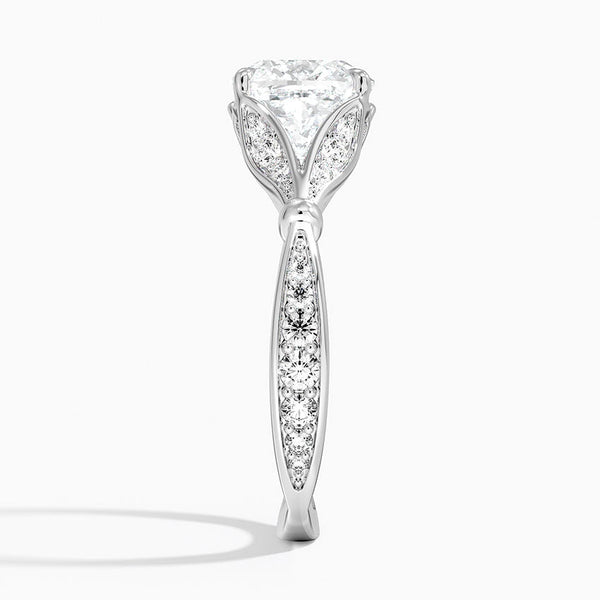 Petunia Cushion Lab Diamond Engagement Ring