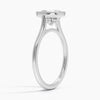 Mahi Bezel Cushion Lab Grown Diamond Engagement Ring