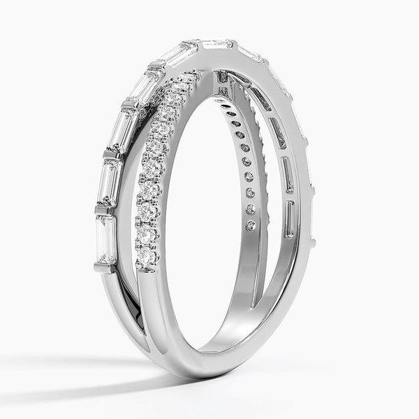 CrissCross Diamond Eternity Ring