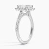 Sun Asscher Lab Grown Diamond Engagement Ring