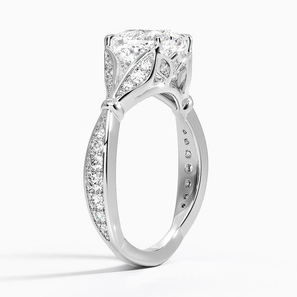 Petunia Cushion Lab Diamond Engagement Ring