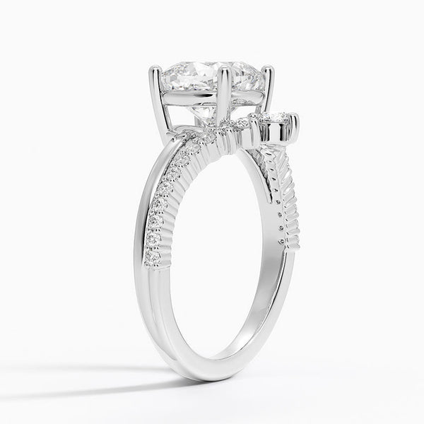 Asma Cushion Lab Grown Diamond Engagement Ring