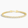 Bezel Round Lab Grown Diamond Tennis Bracelet
