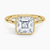 Mahi Bezel Asscher Lab Grown Diamond Engagement Ring