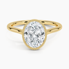 Mahi Bezel Oval Lab Grown Diamond Engagement Ring