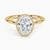 Mahi Bezel Oval Lab Grown Diamond Engagement Ring