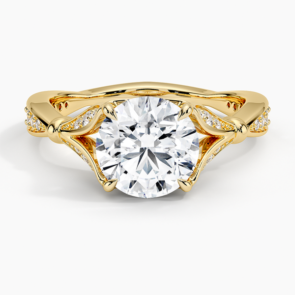 Petunia Round Lab Diamond Engagement Ring