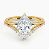 Asma Pear Lab Grown Diamond Engagement Ring