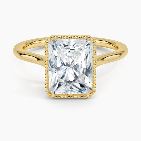 Mahi Bezel Radiant Lab grown Diamond Engagement Ring