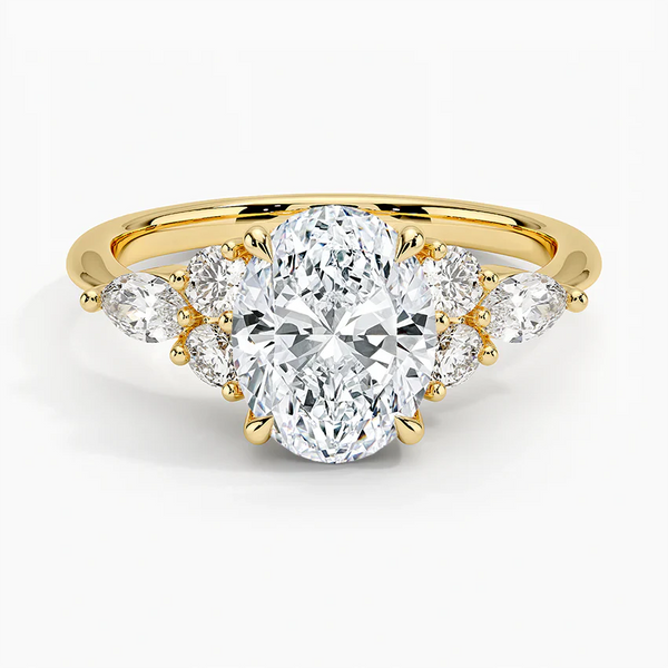 Nazia Oval Lab Diamond Engagement Ring