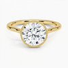 Mahi Bezel Round Lab Grown Diamond Engagement Ring