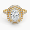 Double Halo Oval Lab Grown Diamond Engagement Ring