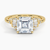 Sunshine Asscher Lab Grown Diamond Engagement Ring