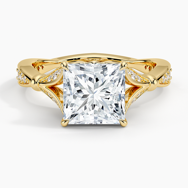 Petunia Princess Lab Diamond Engagement Ring