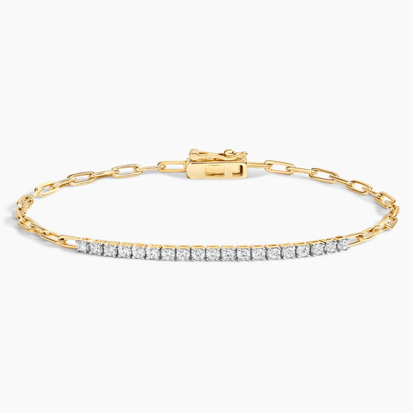 Sleek Lab Grown Diamond Tennis Bracelet