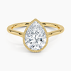 Mahi Bezel Pear Lab Grown Diamond Engagement Ring