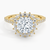 Sun Cushion Lab Grown Diamond Engagement Ring